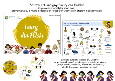 „Laury dla polski" - prezentacja opracowanej i wydanej przez RODN i IP „WOM” w Rybniku gry "Dobble" w Roku Polskich Olimpijczyków